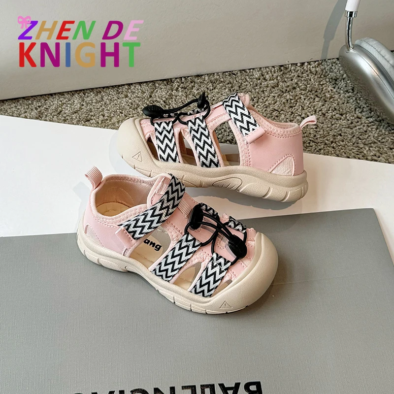 

2024 Summer New Arrival Beach Sandals Footwear Kids Closed Toe Toddler Sandals Children Fashion Designer Shoes For Boys Girls