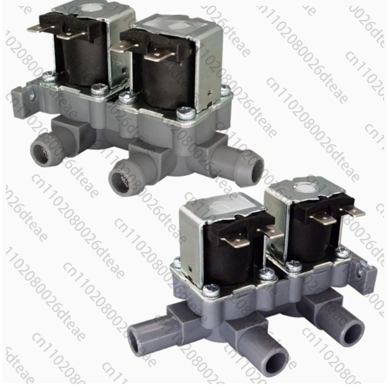 

Электромагнитный клапан диспенсера для воды, 2 входа и 1 выпуск, подключенный клапан, 12 В/24 В/переменного тока, диспенсер для воды на трубопроводе