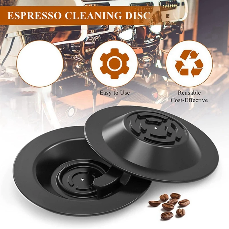 Silica Cleaning Disc 4 PCS Espresso Backflush For Breville Espresso Machines Compatible With Cleaning Tablets