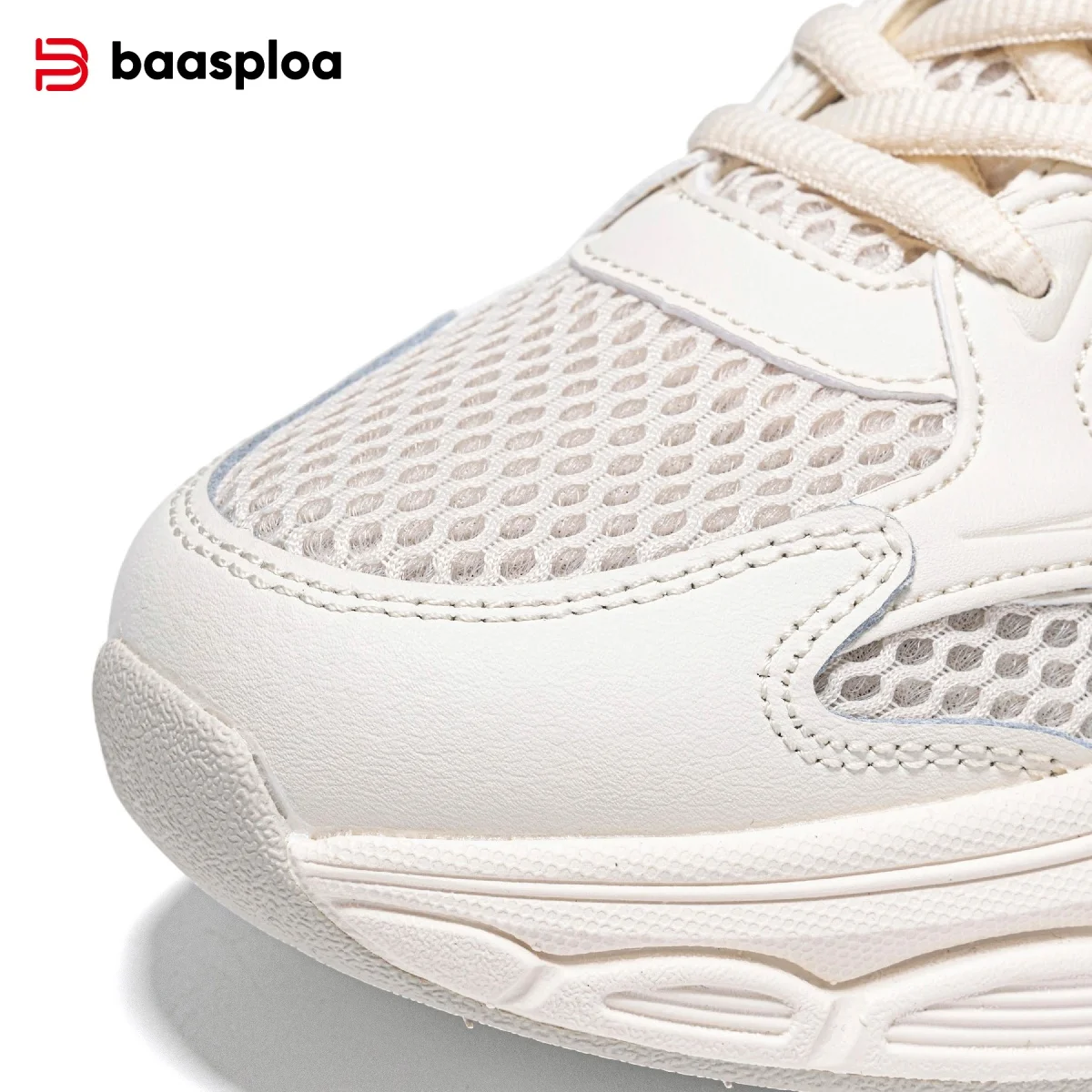 Baasploa النساء احذية الجري حجم كبير 41 42 خفيفة الوزن شبكة تنفس أحذية رياضية الراحة لينة الإناث في الهواء الطلق حذاء كاجوال