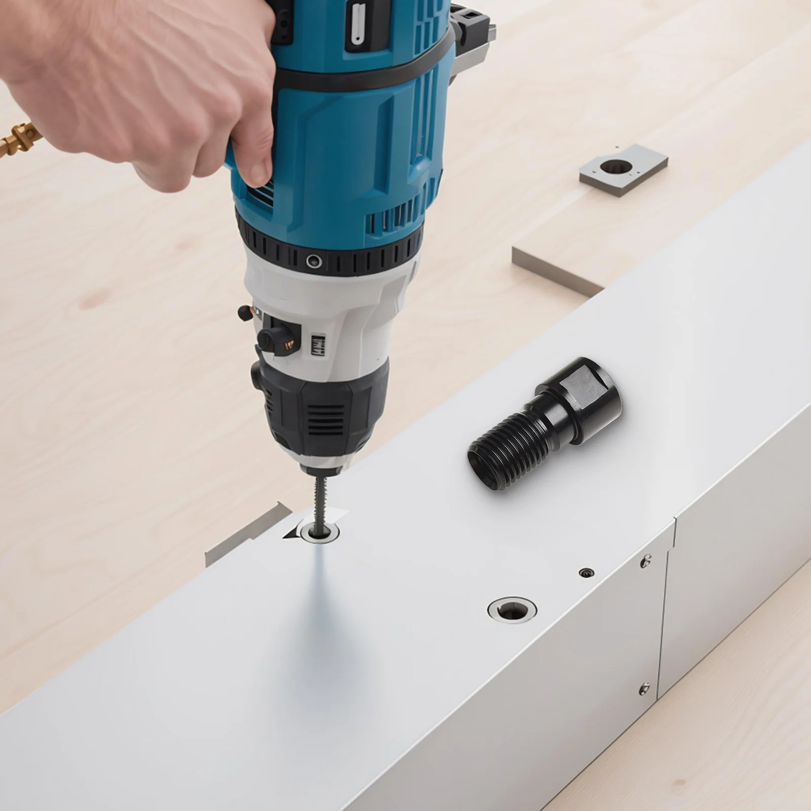 

85 мм 3,35-дюймовый резьбовой адаптер, прочный строительный резьбовой адаптер, сверло M22 до 1-1 4-7, сверхмощное сверление, интуитивная конструкция