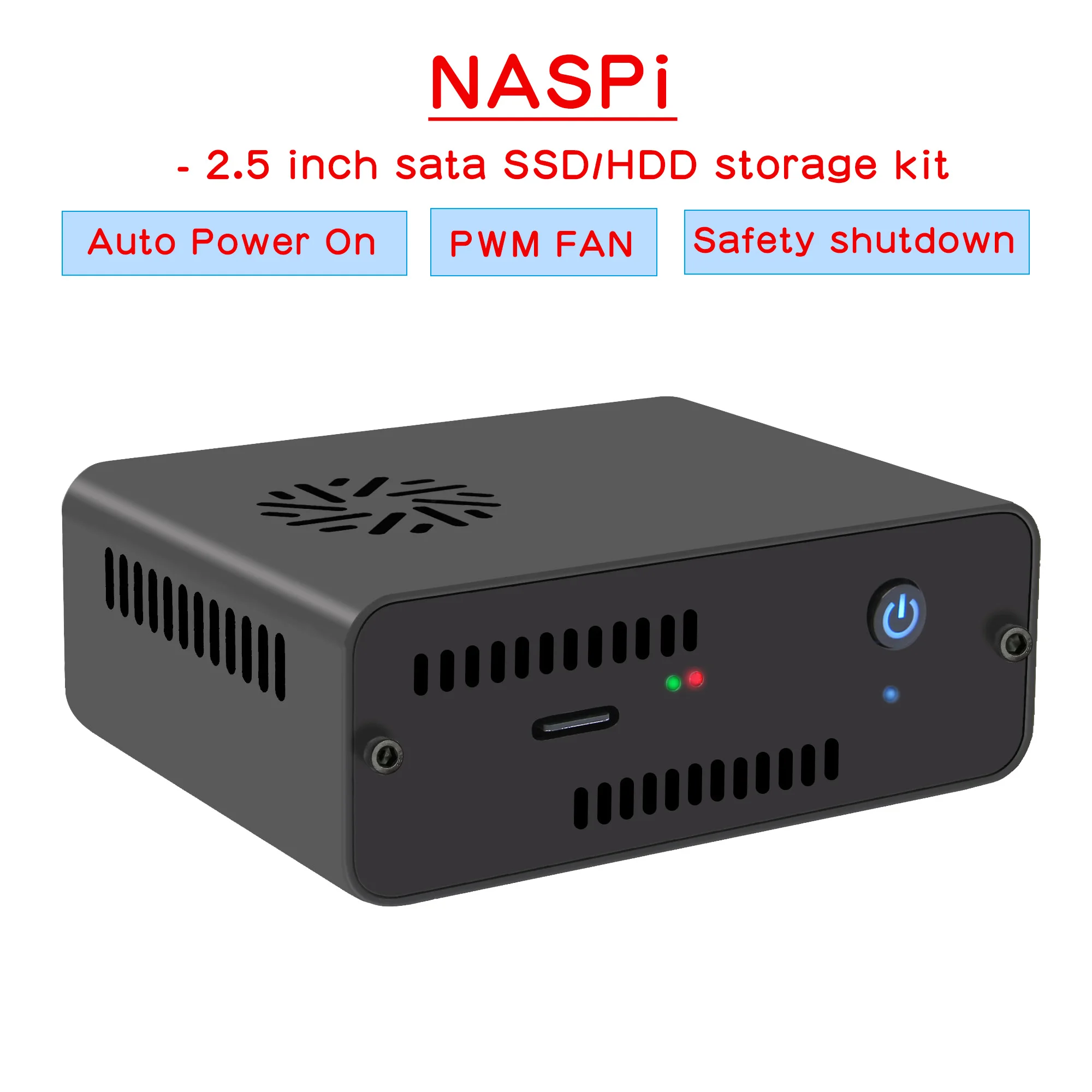 Geekworm NASPi – Der perfekte NAS-HAT für Raspberry Pi 4 mit 2,5-Zoll-SATA-Platte