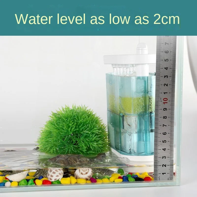 

Low Water Level Filter Turtle Tank Filter Fish Tank Filter Silent Circulation System Automatic Water Change