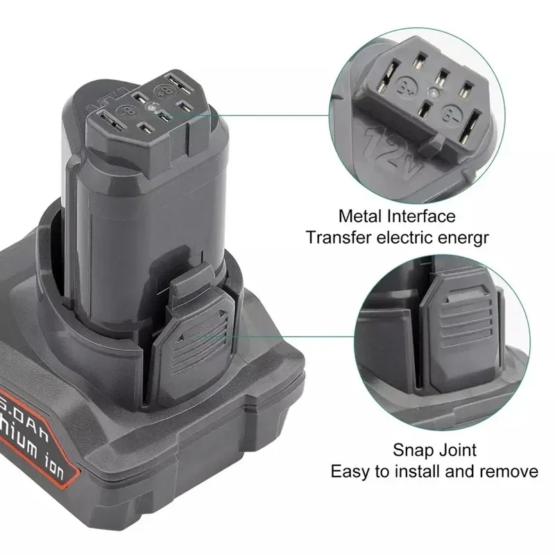 Batterie aulithiumderechange pour outils électriquessans fil Ridgid, L1240, 12V, 6000mAh, R82007, R82009, R82048, R82049, R82059