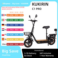 Kukirin C1 Pro Electric Scooter 500W Motor 48V 26AH Battery 14 Inch Tubeless Tire With Seat City Commuter E-Scooter For Adult