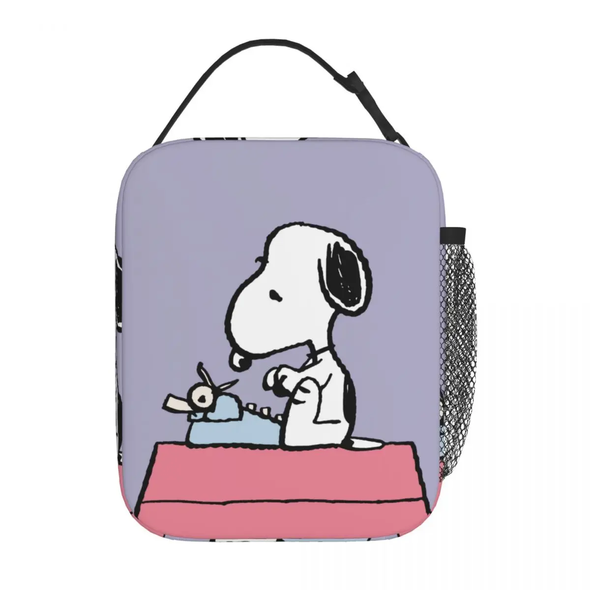 Orzeszki ziemne Snoopy Cute Cartoon izolowana torba torba termiczna na Lunch wielokrotnego użytku szczelna torba pudełko na Lunch torba na żywność