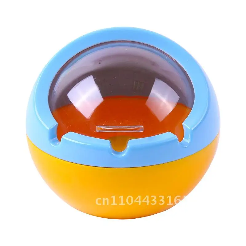

Creative Spherical Melamine Ashtray with Lid Windproof Anti-Fly Sealed Household Commercial Cigarette Holder in Assorted Colors