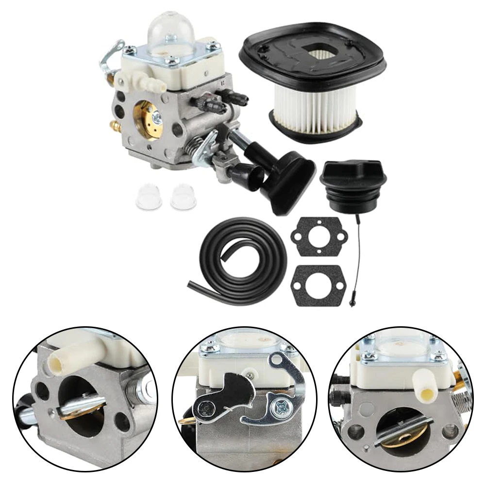 Carburetor Kit With Air Filter Gasket Fuel Line For SH86 SH86C BG86 BG86CE Leaf Blower Engine Repair Maintenance Replacement Par