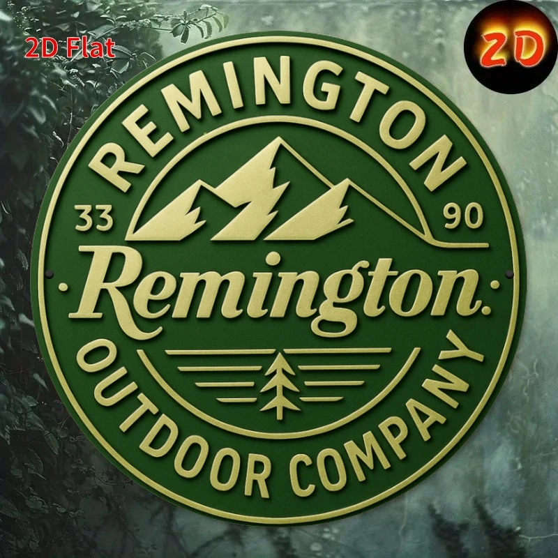 CIFBUY Vintage Aluminum Wall Art Waterproof Wear Resistant Rustic Remington Outdoor Sign Funny Quote Pattern For Porch Living Ro