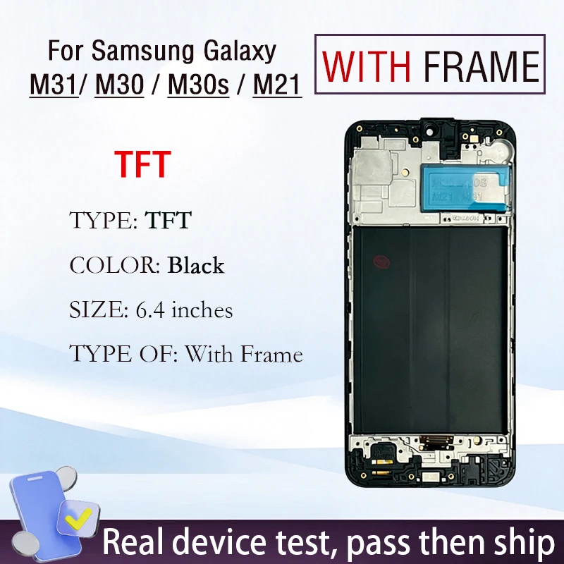 M31 M30 M30s Voor Samsung Galaxy M21 SM-M315F AMOLED Touch Digitizer Scherm Montage Vervanging Reserve Reparatie Telefoon Display Onderdelen