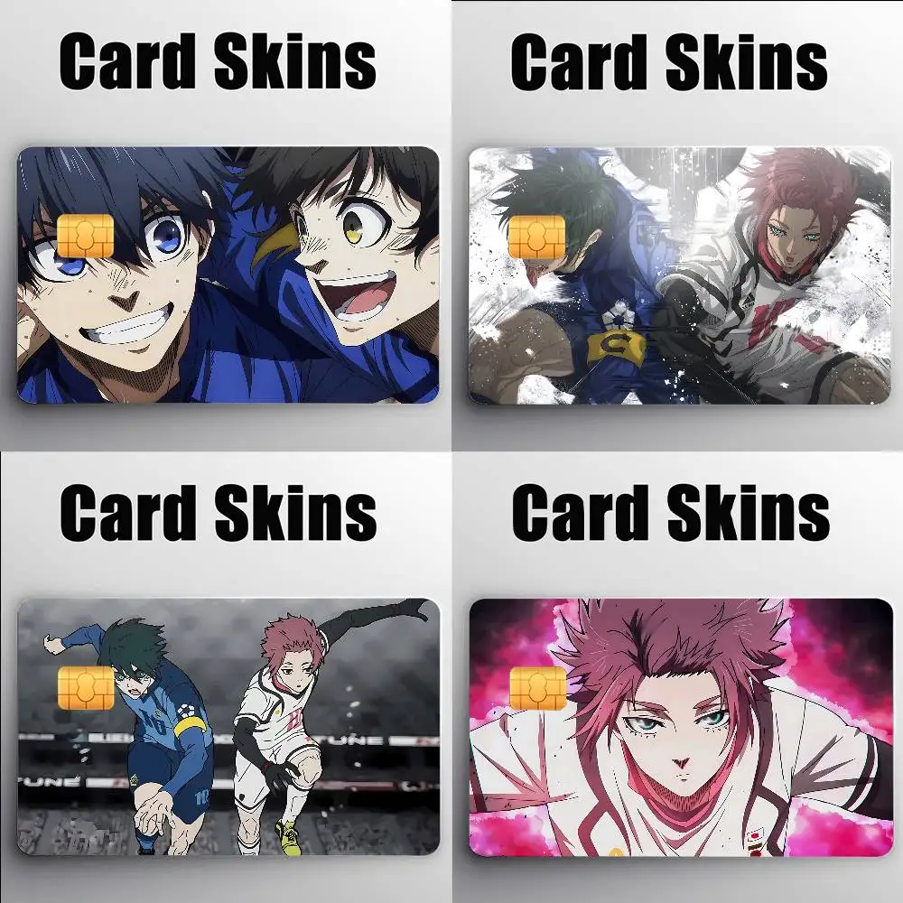 

B-BLUE L-LOCKS Credit Debit Film Skin Sticker Credit Skin Stickers For Bank Bus Metro Sticker Waterproof W