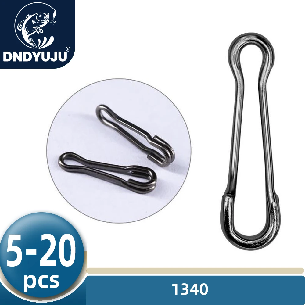 DNDYUJU 5 To 20X Stainless Steel Fishing Snap Fishing Barrel Swivel Pin Lure Connector Fishing Accessories Pesca