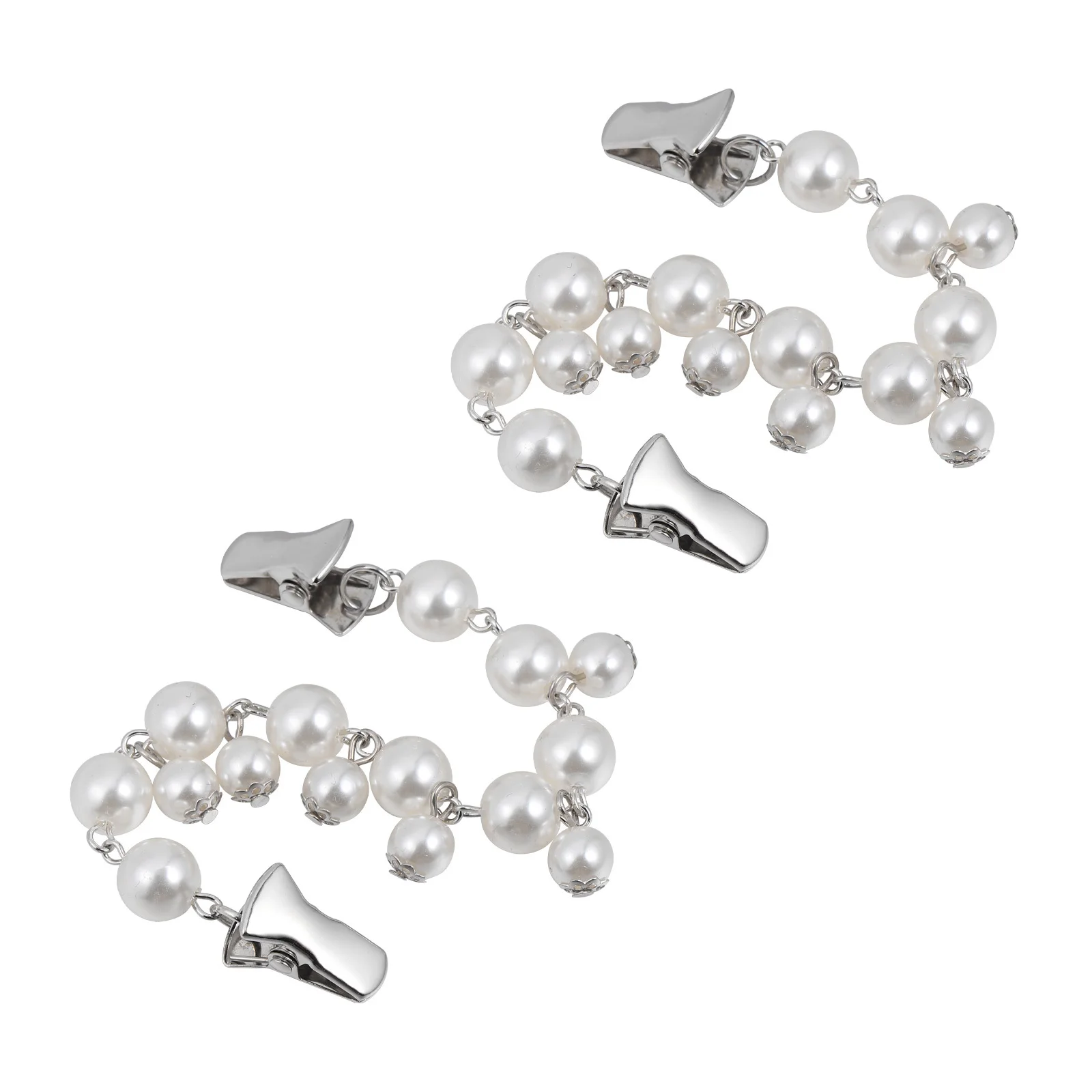 2 قطعة سلاسل سترة أنيقة مقاطع سترة خمر للنساء الراتنج شال أبازيم شيك إكسسوارات عقد سلاسل سترة أنيقة #6