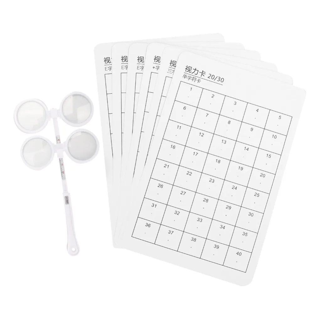 

Регулируемый оптический флиппер, пластиковый материал ± 150 градусов, оптометрический инструмент, 6 шт., линза, визуальная карта, офтальмологическая линза