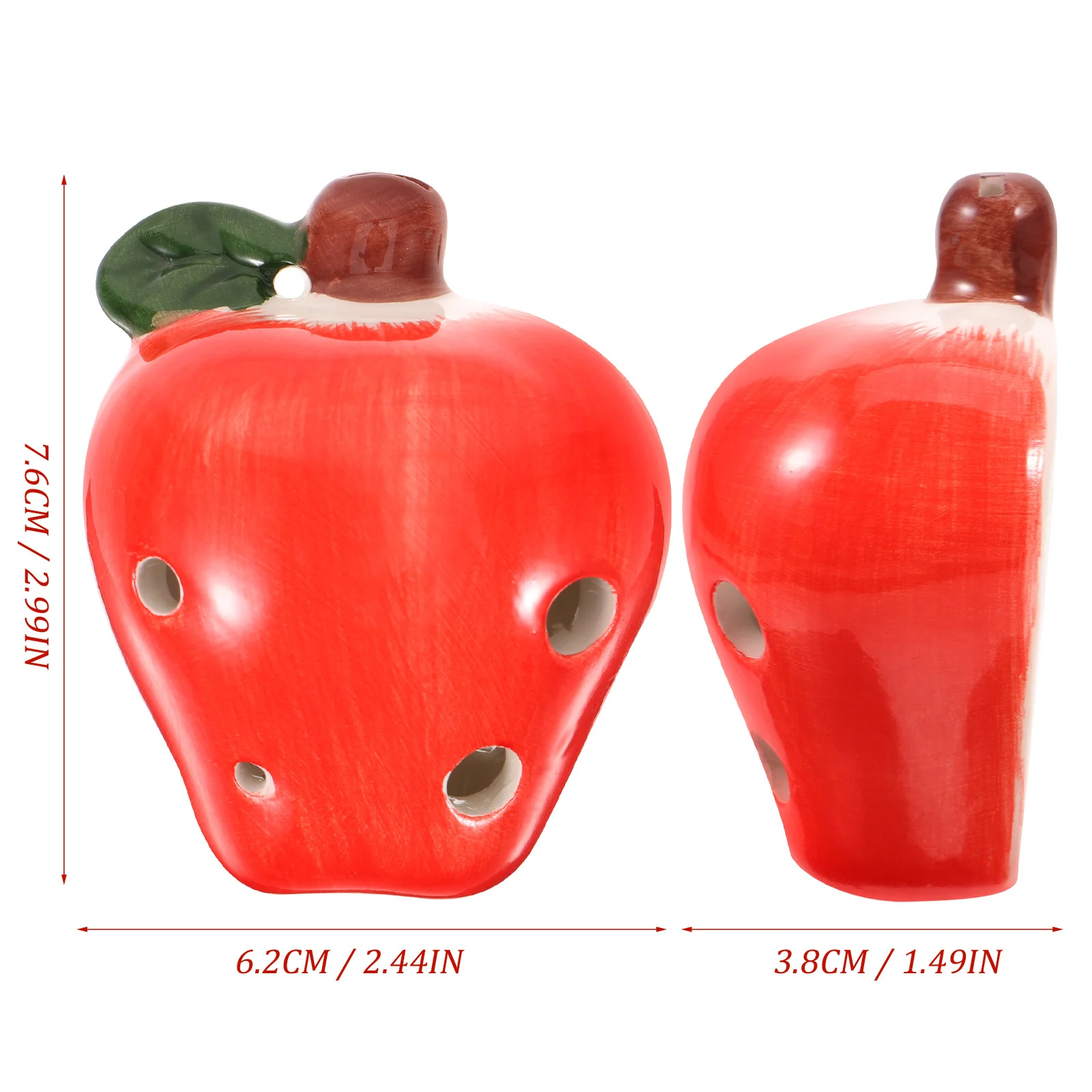 Small Ceramic 6-Hole Ocarina Beginner Portable Music Instrument for Kids Children Adults Ocarina for Kids