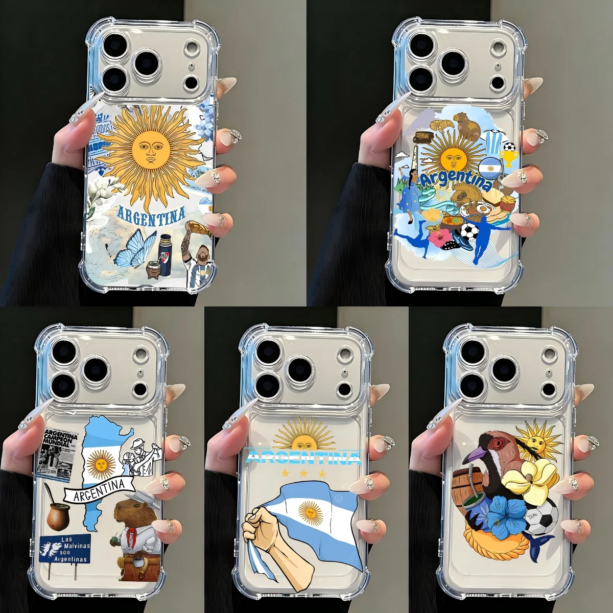 Retro Argentinas DesignPhone Case For Samsung Galaxy S26 S25 S24 S23 S22 S21 S20 Edge FE Ultra Plus 4G 5G Anti Fall Clear Cover