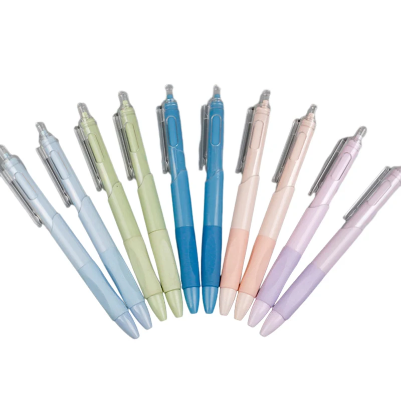 Morandi-Bolígrafo neutro de presión de Color caramelo Simple, bolígrafo negro Ins, bolígrafo de pincel de nivel alto de perfil