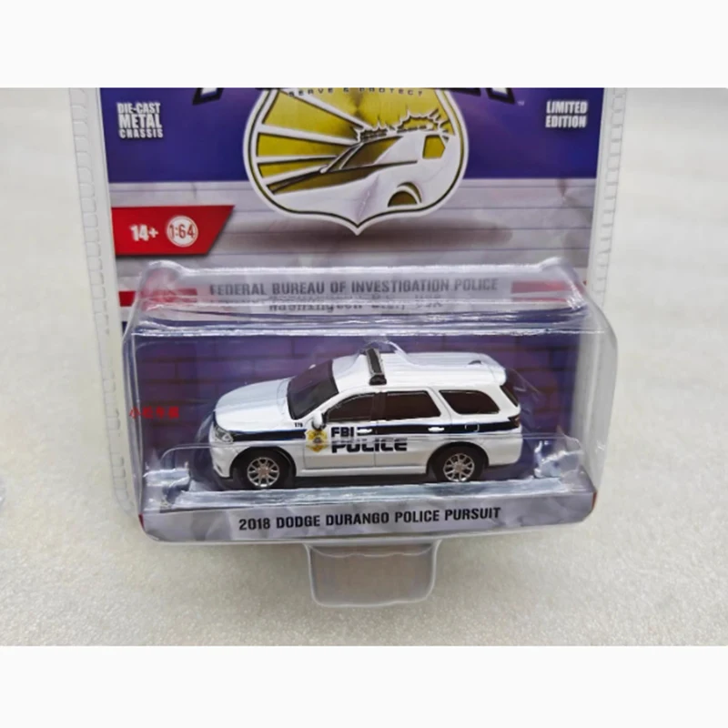 GreenLight Diecast 1:64 Scale 2018 Dodge's Durango Police Pursuit Car Alloy Car Model Classic Collection Display Toys