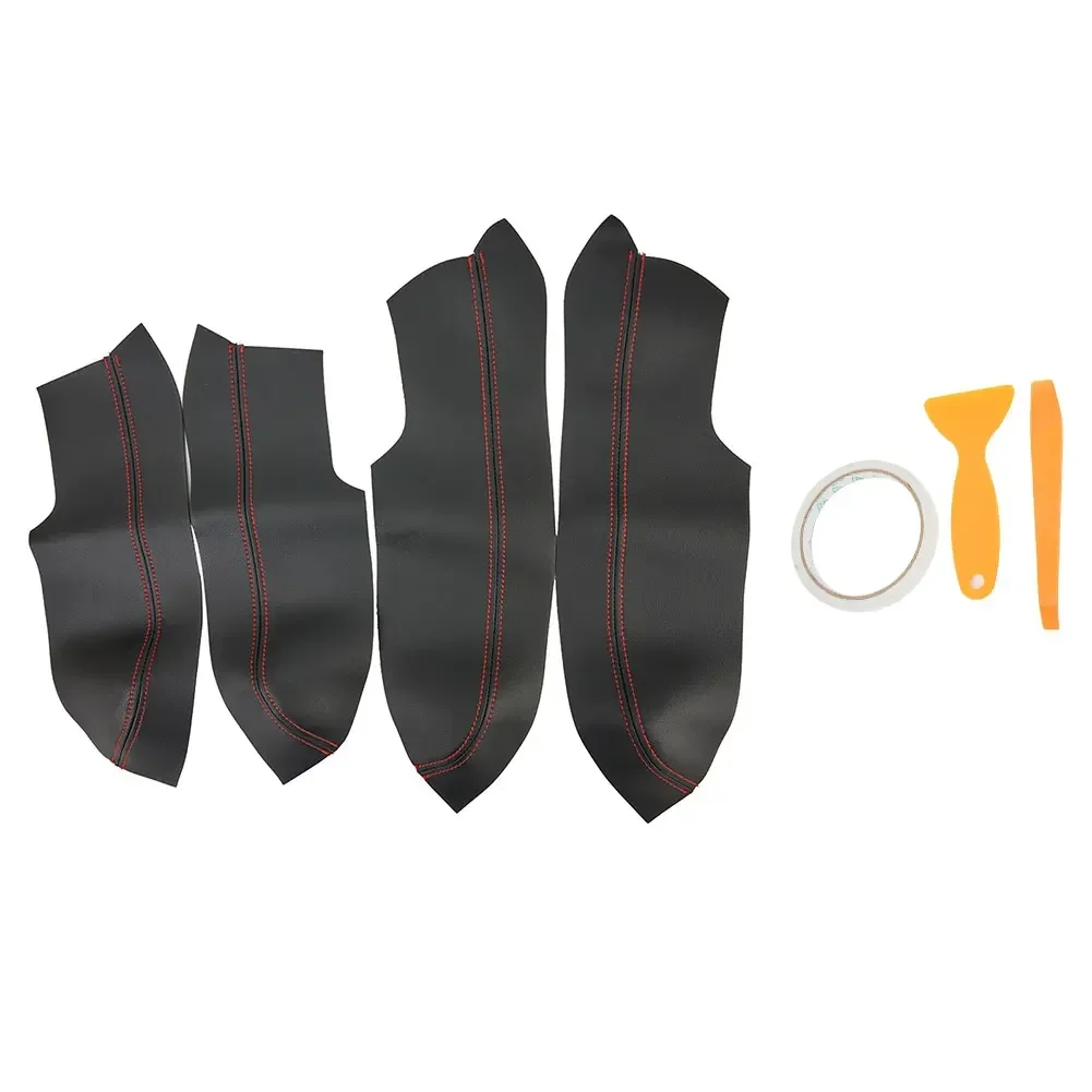 

Комплект из 4 новых чехлов для колпачков с высокопрочной эластичной лентой и деталями из микрофибры/кожи