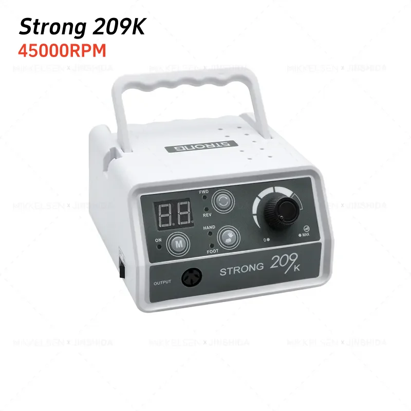 45000 RPM Nagels Salon Sterke 209 K Met Snelheidsweergave Power Control Box Voor Micromotor Handvat Manicure Nail boor Machine
