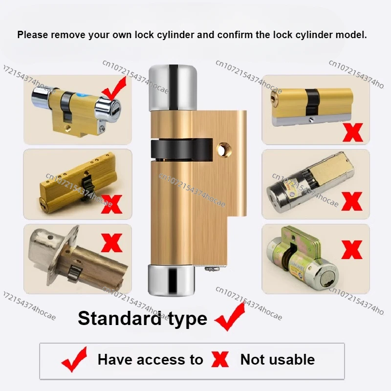 Replace the Baode An lock core with a household anti-theft door full copper lock core of type 11 or 13