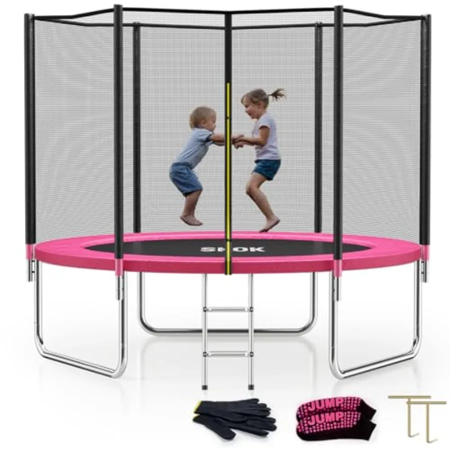 

Outdoor Trampoline for and Adults 400LBS Ccity with Safety Net ASTM Approved for Safe Bouncing