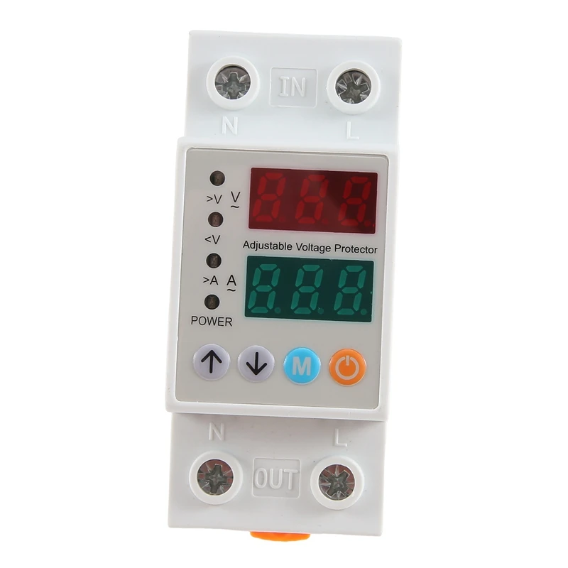 

DIN-63AVAP Overvoltage Undervoltage Protector Self-Returning Voltage Overload Current Limiting Automatic Reset Recloser Durable