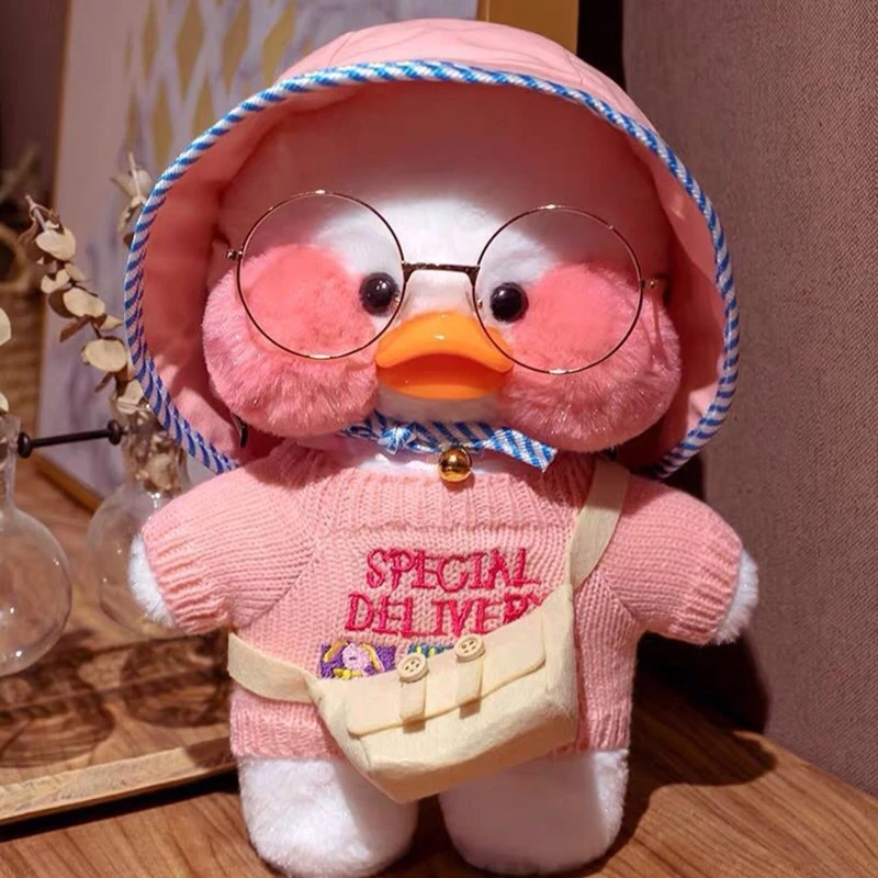 5 Colors Metal Glasses for Lalafanfan Duck Round Frame Eyewear 30cm Plush Animals Toys Accessories Kids Girls Stuffed Dolls Acc