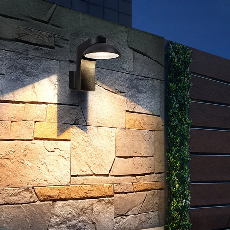 

Outdoor Wall Light LED Modern Black White Wall Lamp Waterproof 270° Rotation Exterior Lighting Garden Lights Terrace Decor