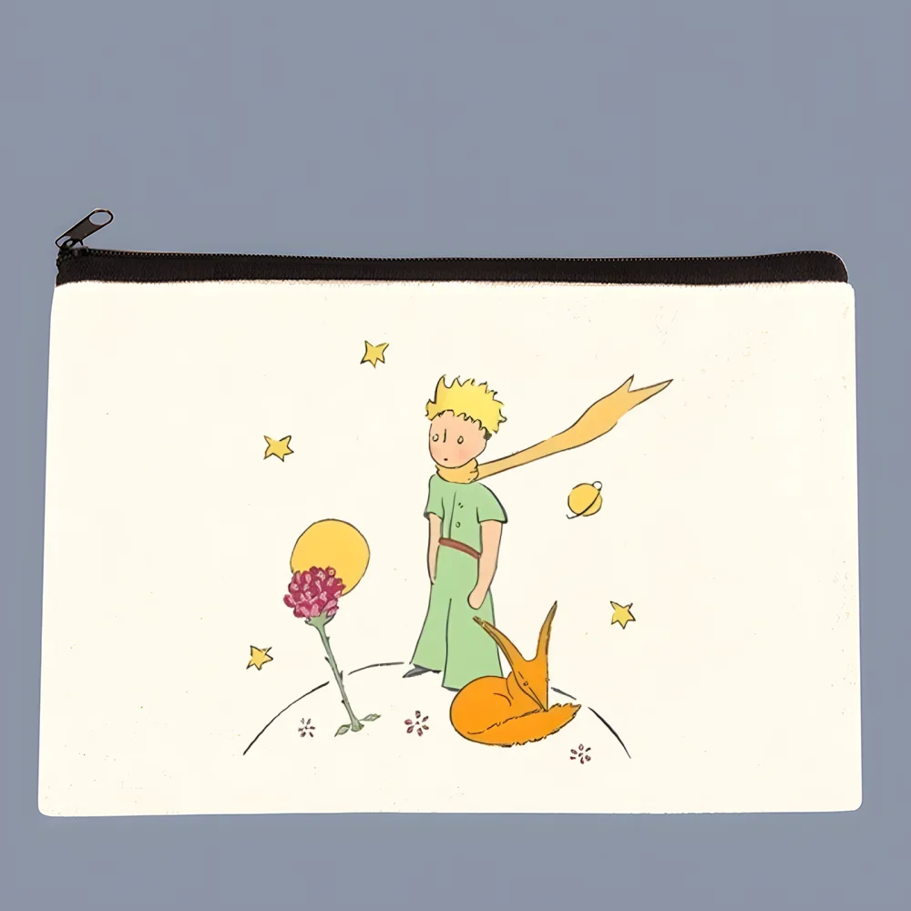 Pequeño Príncipe Tierra Espacio Y2K Arte Harajuku Kawaii Dibujos Animados Impreso Bolsa de Lona Diseño Lona Bolsa de Almacenamiento Simple y de Moda