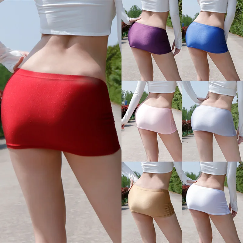 Micro Mini Skirts Summer Sexy Girls Bottom Skirts Casual Package Hip Short Skirts Women Tight Office Party Female Red Black