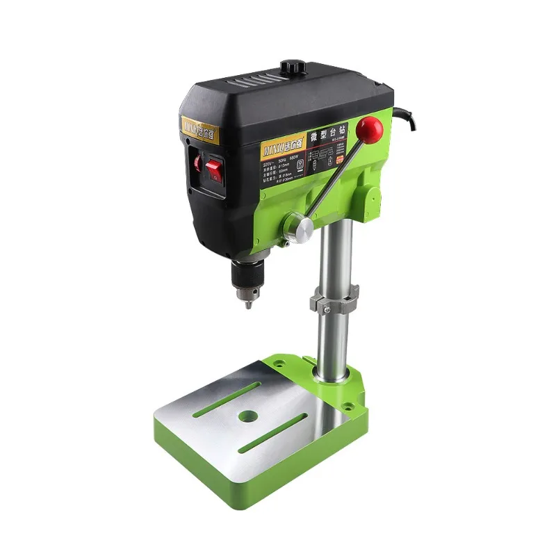 220V Mini Speed‑Control Bench Drill Press, Household Micro Drilling Milling Machine for Bead Making DIY Woodworking Craft Tool