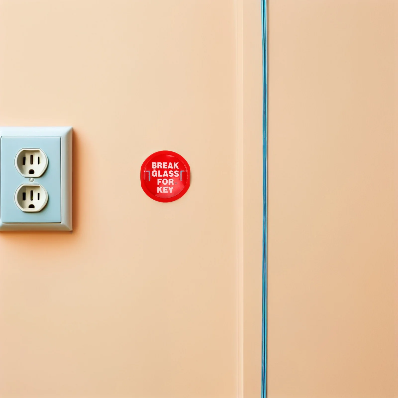 4Pcs Wall Mount Key Lock Box Emergency Fire Safety Red Storage for Keys and Tools