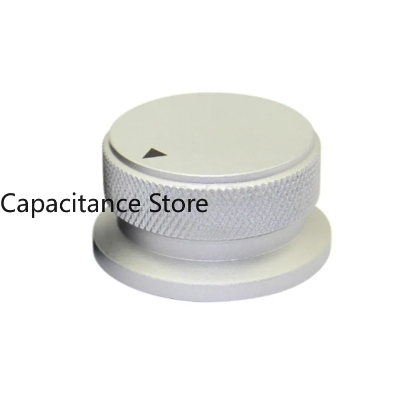 5PCS High-grade all-aluminum knurled cap knob 38*20MM inner hole 6MM solid   for audio volume adjustment.