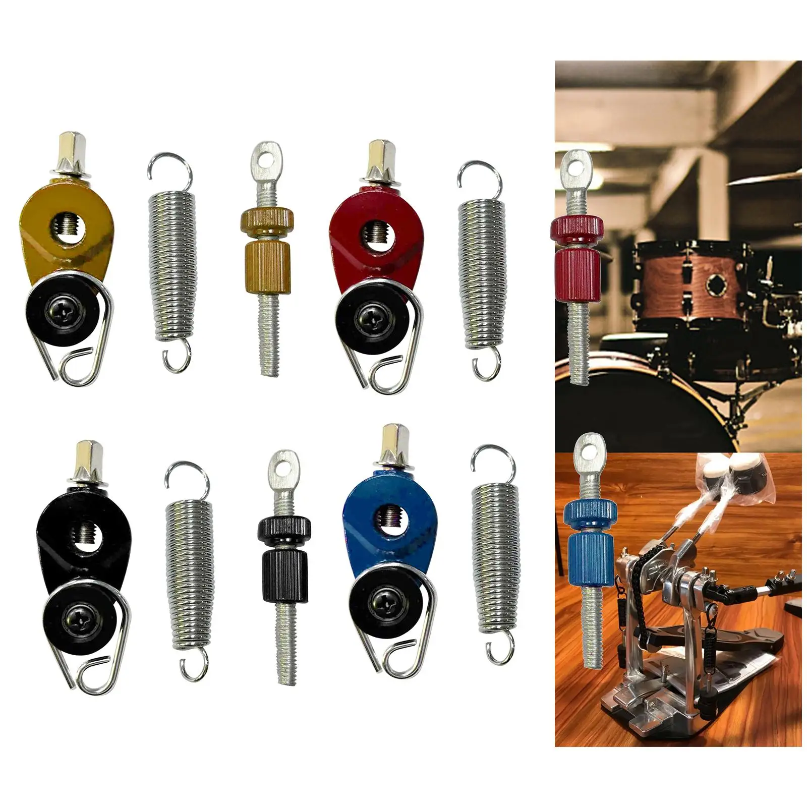 Bass Drum Foot Pedal Spring Tensioner D Rings Pedal Bass Drum Set Accessory Musical Gift