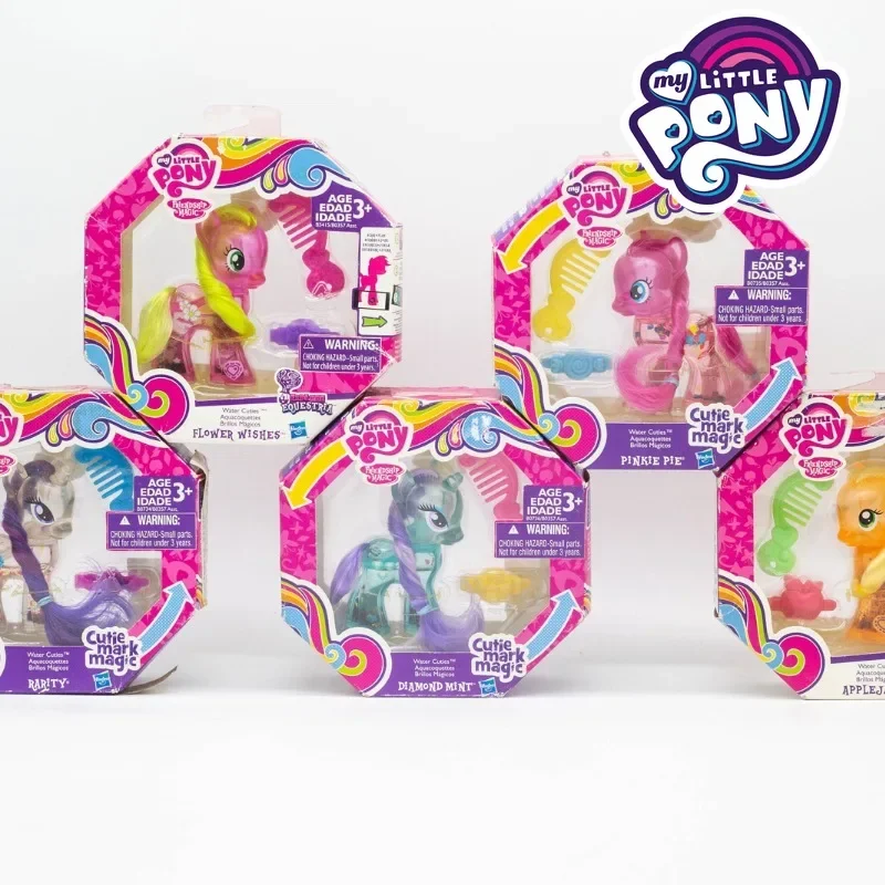 Hasbro My Little Pony Crystal Transparent Anime Figure Explore Equestria Twilight Sparkle Rarity Action Figure Model Toys