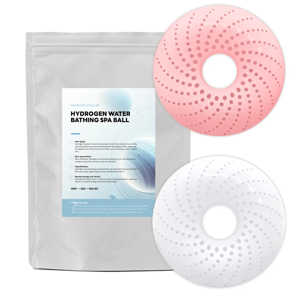 Set Of Two Beauty Hydrogen Health Tablets Generator H2 Electrolysis Water Soak SPA Bath Hydrogen Bombs