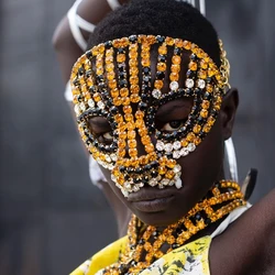 Shine Halloween Sexy Rhinestone Mask Chain Cheetah for Men Women Masquerade Decoration Large Crystal Face Veil Party Jewelry