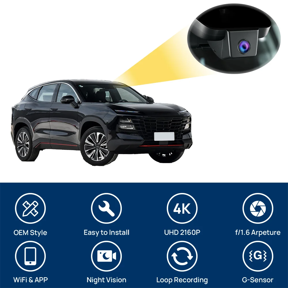 

Customized Plug and play For Chery Jetour Dashing Model Year 2023 to 2025 Indoor rearview mirror rain sensor cover