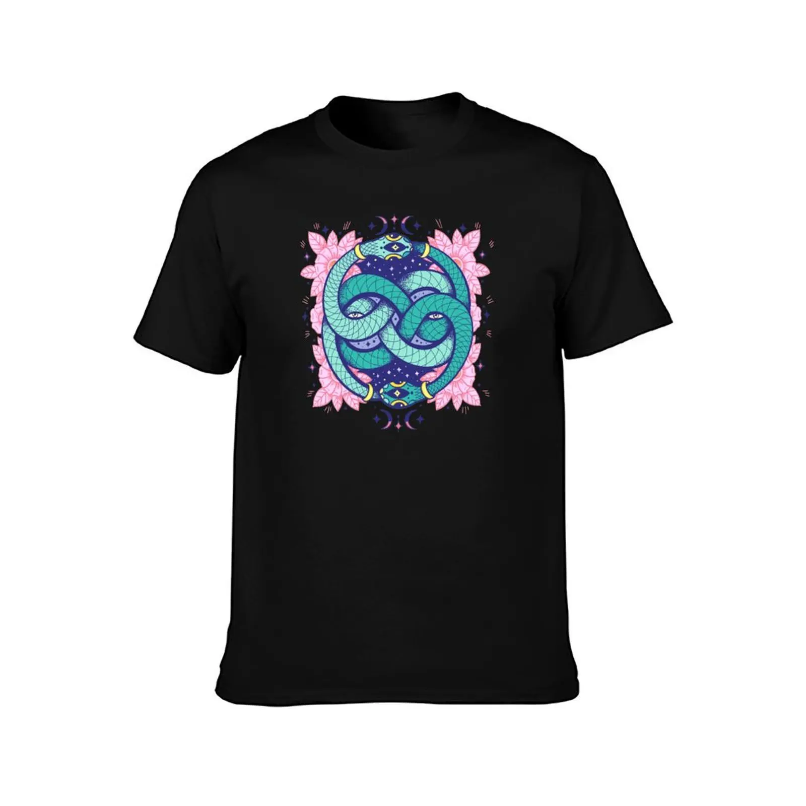 Neverending snake T-Shirt Daily Wear Plain Short Sleeve Shirt T-Shirt