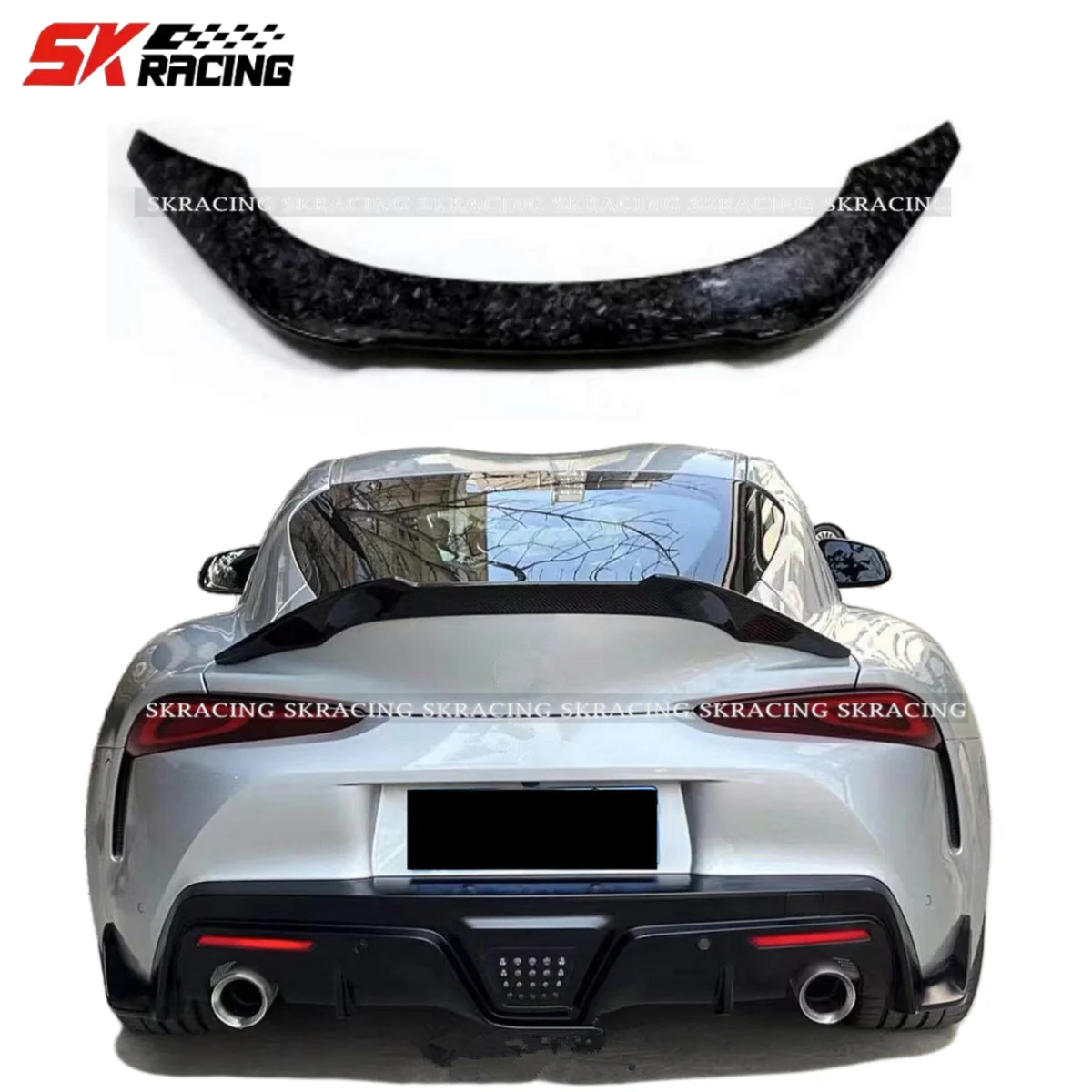 Forged Carbon Fiber Rear Trunk Spoiler Wing Fits For 2020-2022 Toyota Supra GR A90 A91 MK5 Car Bodykits Exterior Parts Trims Kit