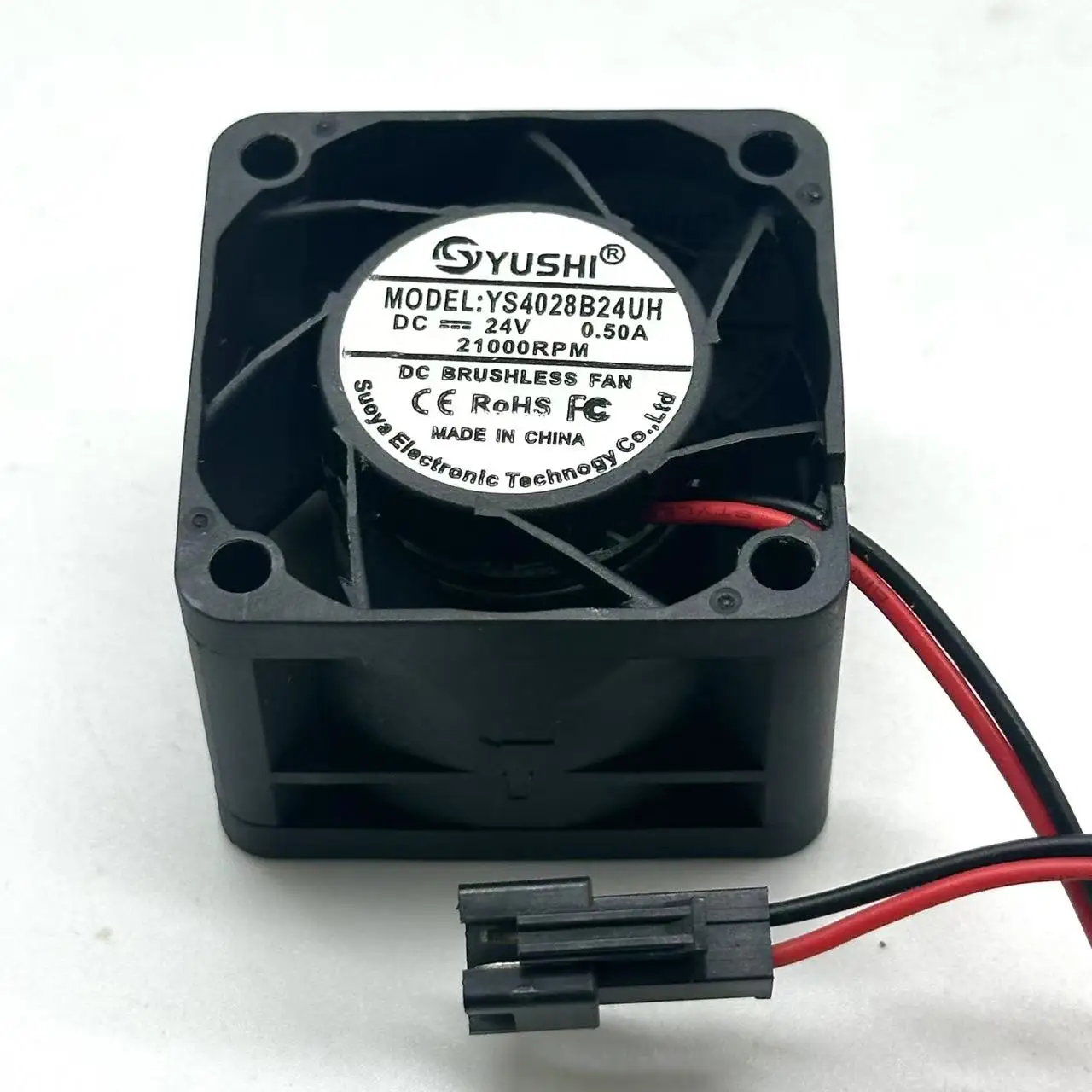 

DC 24V 0.5A 40x40x28mm 21000RPM 2-Wire Server Cooling Fan