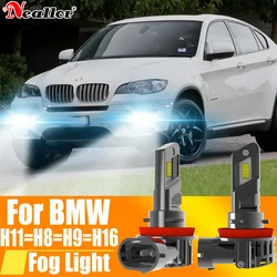 2x H11 H8 Led Fog Lights Headlight Canbus H16 H9 Car Bulb 6000K White Diode Driving Running Lamp 12v 55w For BMW E71 E72 F30 F80