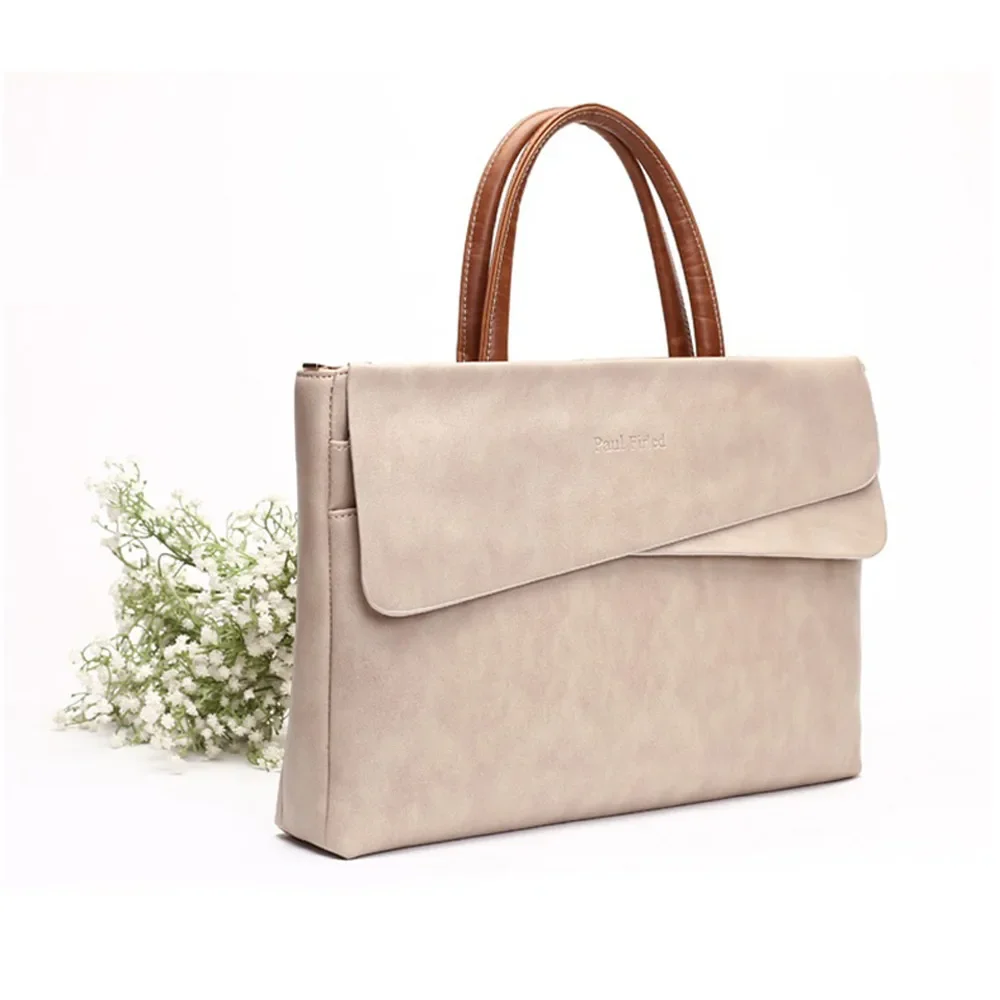 Korean Style Women 15.6 Inch Laptop Handbag Fashion OL Briefcase Shoulder Messenger Bag For Macbook Air Pro 11 12 13 15 Retina