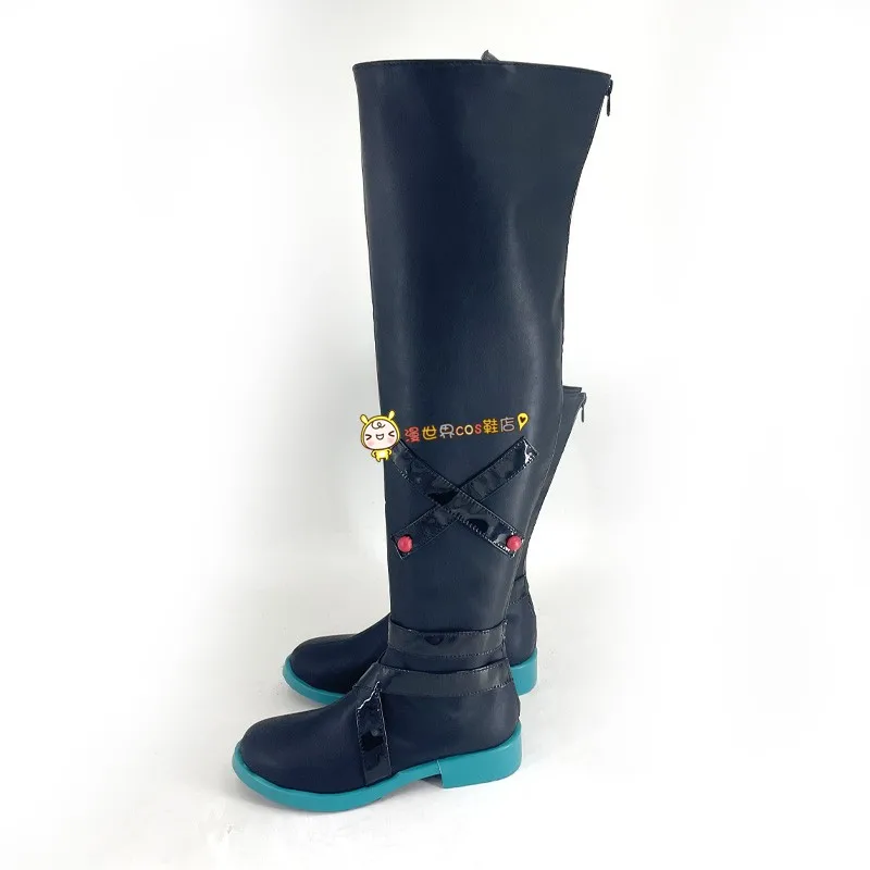 Miku Movie Cosplay Anime Project Sekai Theater Edition Colorful Stage Sad Miku Cosplay Shoes Boots Halloween Party for Women
