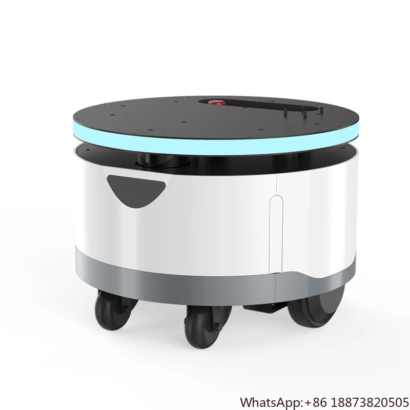 โรงงานจัดหาโดยตรงหุ่นยนต์ควบคุมระยะไกลแพลตฟอร์ม AGV สมาร์ทเปิด Sdk หุ่นยนต์แชสซี 60 กก. แบริ่งรับน้ําหนักสูงสุดหุ่นยนต์รถเข็นแชสซี