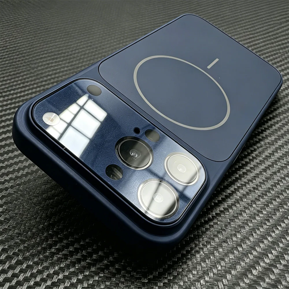 Luxury Magnetic Instant Large Window Camera Lens Protector Case For iPhone 18 Pro Max 17 Air 16 15 14 13 12 11 For Magsafe Cover