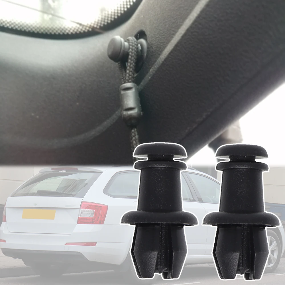 

For Skoda Octavia MK3 5E 2018 2017 2016 2015 2014 2013 Car Rear Trunk Parcel Shelf String Clips Holder Pivot Hanger Accessories