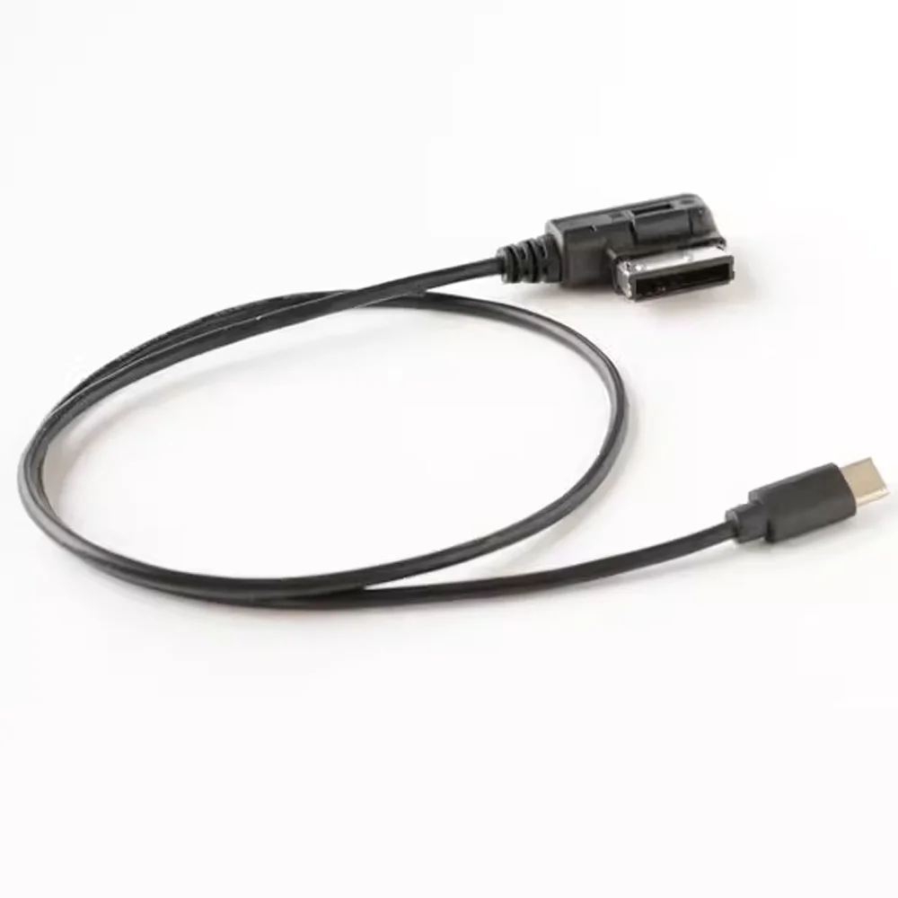 Media-in Type-C TypeC cable AUX audio+charging interface adapter For Audi A4 A5 A6 Q5 Q7 Golf MK7 GTI AMI MMI VW Skoda MDI