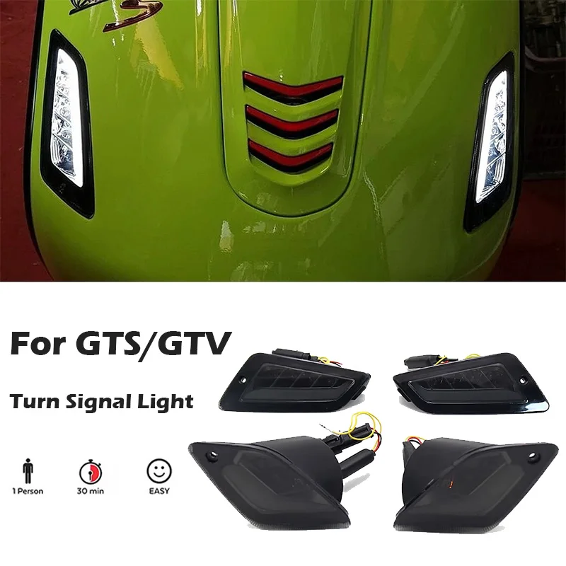 

New For Vespa GTS300 GTV300 Motorcycle LED Rear and Front Turn Signal Light Accessories gts300 GTS250 GTS150 GTV250 GTS 250 150